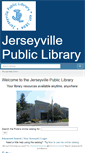 Mobile Screenshot of jerseyvillelibrary.org