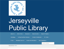 Tablet Screenshot of jerseyvillelibrary.org